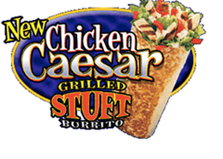 Taco Bell Chicken Caesar Grilled Stuft Burrito